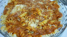 Macarrão com sardinha