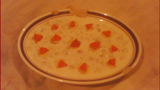 Banana com creme de leite