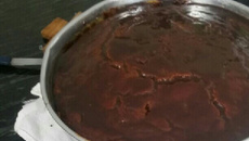 Bolo de cenoura com chocolate