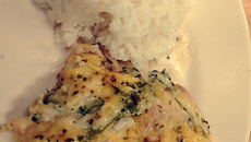 Lasanha de brócolis com molho branco