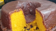 Cobertura para bolo de cenoura com casquinha crocante