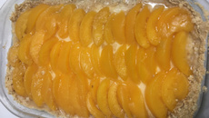 Torta de pêssego fácil