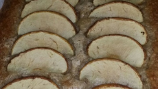 Bolo de banana e maçã