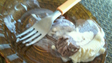 Sorvete com toddy ou nescau