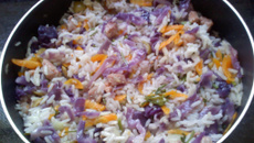 Risoto Doris Day (arroz colorido fácil)