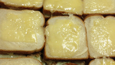 Lanche de pão de forma