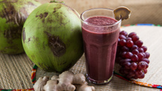 Suco de açaí refrescante