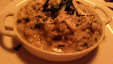 Risoto de abobrinha e limão siciliano