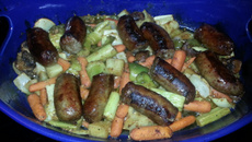 Cassarola de linguiça e legumes