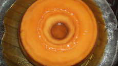 Pudim de leite condensado e creme de leite