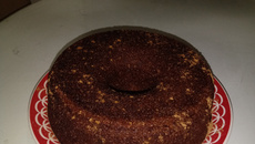 Bolo de banana e aveia (bolo rico em fibras)