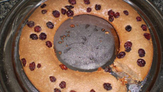 Pequeno bolo integral de granola e iogurte (liquidificador)