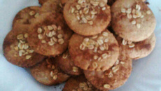 Cookie de canela com aveia
