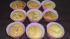 Muffin de queijo com azeitona