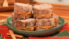 Rabanada recheada na airfryer