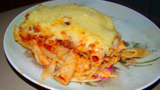 Macarronada tipo lasanha