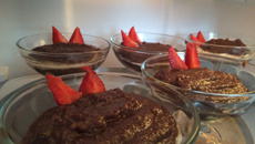 Doce de banana com chocolate