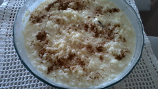 Arroz doce de micro-ondas