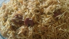 Risoto de frango com calabresa