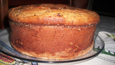 Bolo de banana sem farinha, açúcar e leite