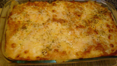 Lasanha rápida com requeijão
