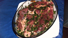 Contra filé na panela de pressão