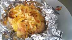 Batata assada com catupiry