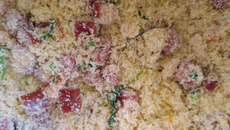 Farofa de linguiça calabresa