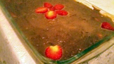 Pavê de morango da Gabi