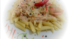 Penne ao peito de peru