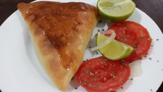 Esfiha de palmito (massa sem leite/lactose)