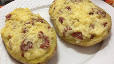 Batata recheada prática