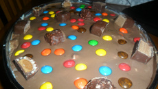 Pavê de abacaxi e chocolate