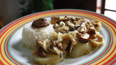 Bacalhau com shitake