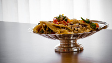 Feijão fradinho com bacalhau