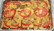 Batata recheada de domingo