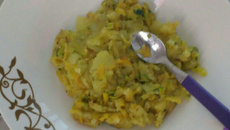 Purê de batata com abobrinha