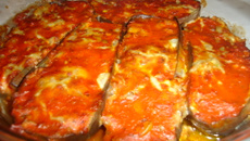 Berinjela na cumbuca