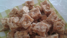 Palha italiana de brigadeiro branco