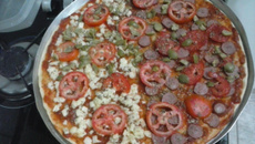 Pizza de liquidificador simples e fácil