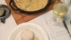 Moqueca de camarão Brasil e Alemanha