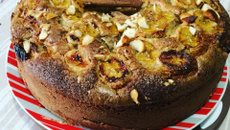 Bolo integral de banana e castanha-do-pará