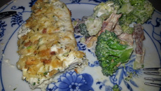 Frango cremoso de assadeira