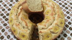 Bolo básico de banana