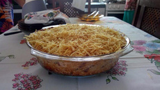 Estrogonofe de frango assado