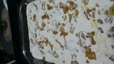 Sobremesa delícia com cremogema