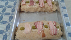 Rocambole de frango da Cris