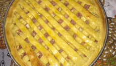 Torta xadrez de frango