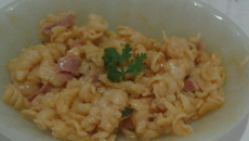 Macarrão cremoso de panela de pressão