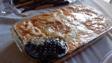 Lasanha de frango ao molho rosê